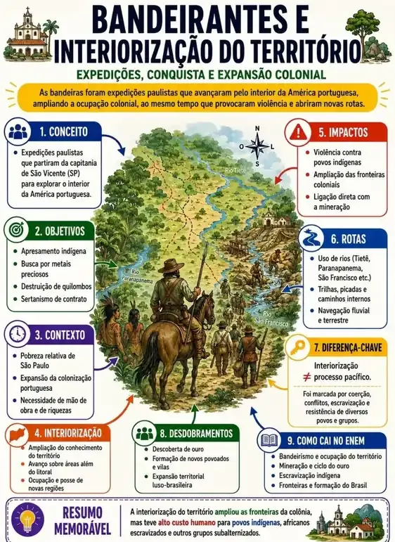 Bandeirantes e Interiorização - ENEM